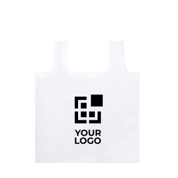 Zachte RPET gerecyclede tas met logo weergave met jouw bedrukking