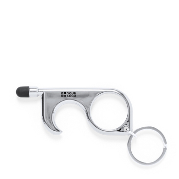 Metalen sleutelhangers in 4 kleuren