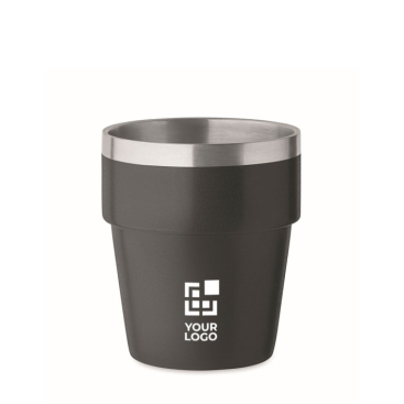 Stapelbare beker van gerecycled roestvrij staal 250 ml