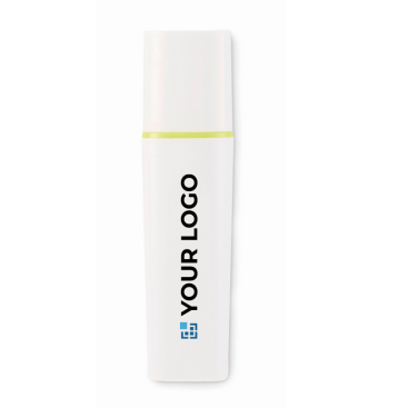 Witte highlighter met verschillende inktkleuren