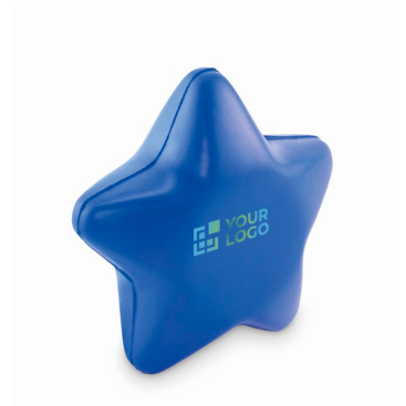 Klassieke antistressbal in de vorm van een ster in diverse kleuren