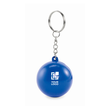 Sleutelhanger met antistressbal in verschillende kleuren