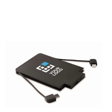 Magnetische powerbank met ingebouwde kabels 2.5000 mAh