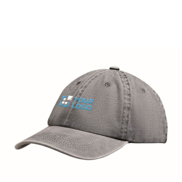 Baseballpet in gewassen katoenstijl met klittenbandsluiting 265 g/m²