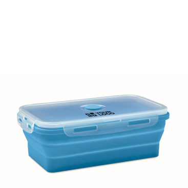 Opvouwbare siliconen lunchbox in kleuren, capaciteit van 1200 ml