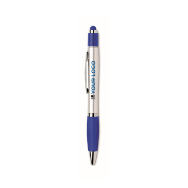 Balpen met antistressfunctie aan de bovenkant, blauwe inkt