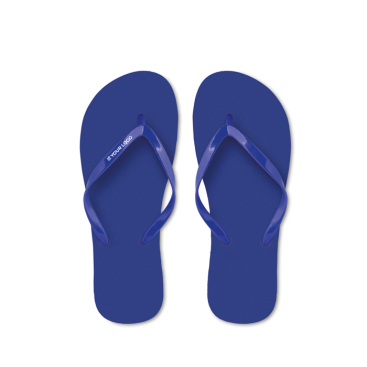 Plastic strandslippers in één kleur, personaliseerbaar 