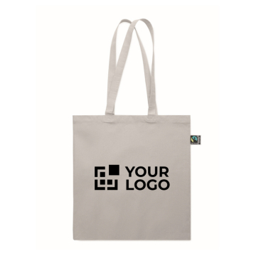 Fairtrade katoenen boodschappentas met inzet 180 g/m²