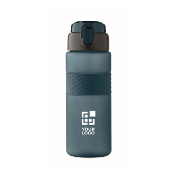 RPET-fles met opklapbare dop en inbegrepen rietje 500 ml