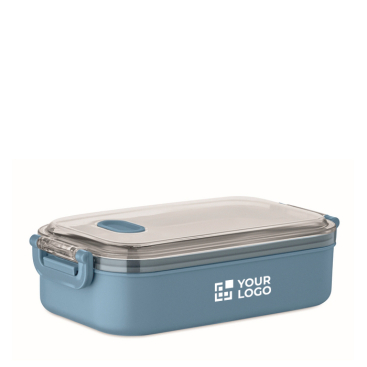 Lunchbox van kunststof met binnenkant van gerecycled roestvrij staal 750 ml