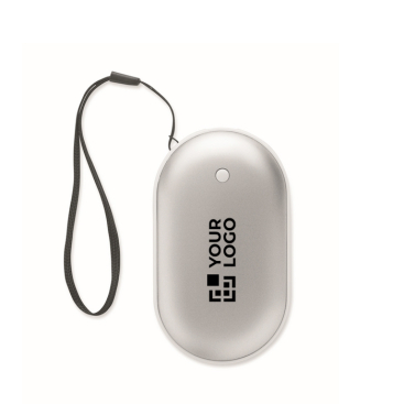 Aluminium handwarmer met 3 warmtestanden 5.000mAh