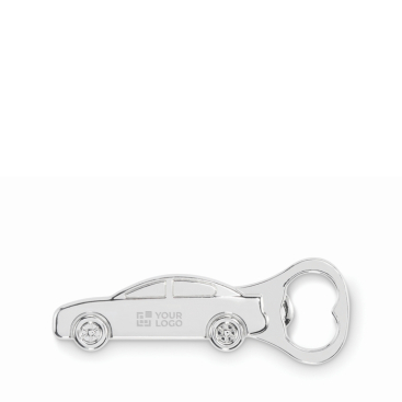 Flesopener van zinklegering in de vorm van een auto