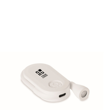 Oplaadbare LED-leeslamp van kunststof met clip en 3 standen