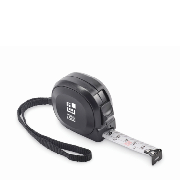 Rolmaat van gerecycled kunststof met stalen meetlint 3M