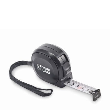 Rolmaat van gerecycled plastic met stalen meetlint 5M