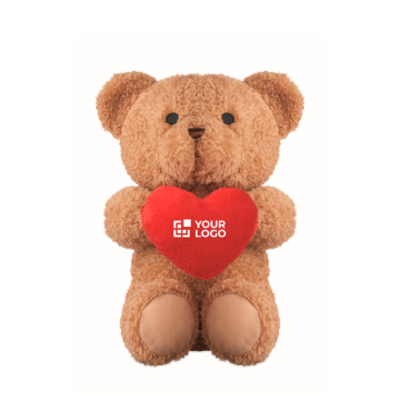 Grote teddybeer 23 cm met rood hart