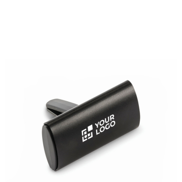 Houder voor auto-luchtverfrisser met aluminium deksel en clip