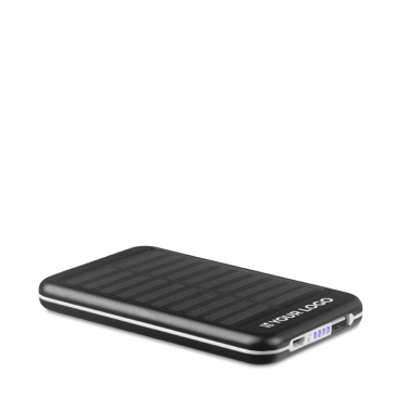 Promotie solar powerbank 4000 mAh kleur koningsblauw derde weergave