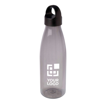 Waterfles van gerecycled plastic met draaghengsel 800ml