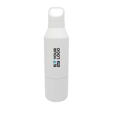 Thermofles van gerecycled roestvrij staal met afneembare beker 600ml