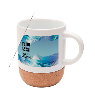 Sublimatie keramische mok met kurkbodem 300ml