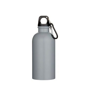 Matte enkelwandige RVS drinkfles van gerecycled staal 400 ml