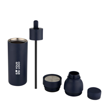 3-delige dubbelwandige fles van gerecycled roestvrij staal 650 ml