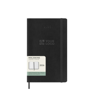 Wekelijkse planner van kunststofleer, Moleskine