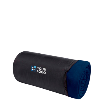 Geruite fleece deken met draagtas 200 g/m²