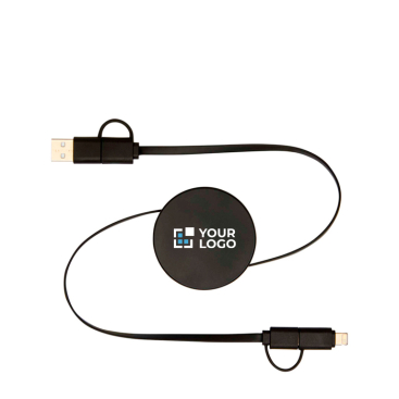 Snellaad- en datasync-kabel van gerecycled plastic 5-in-1
