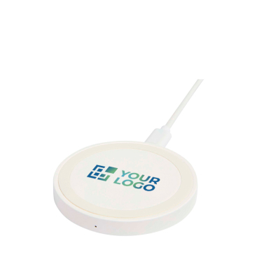 Draadloos oplaadstation met kabel 2-in-1 van gerecycled plastic 15W