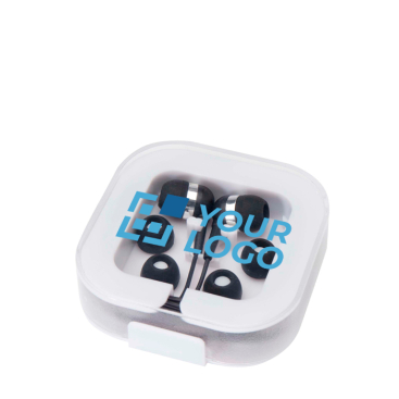 Comfortabele USB-C oordopjes met opbergdoos van gerecycled plastic