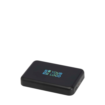 Magnetische draadloze powerbank van gerecycled plastic 5.000 mAh