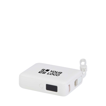 Powerbank van gerecycled plastic met snellaadfunctie 10.000 mAh