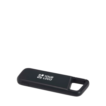 Waterbestendige eco-powerbank met karabijnhaak 5.000 mAh