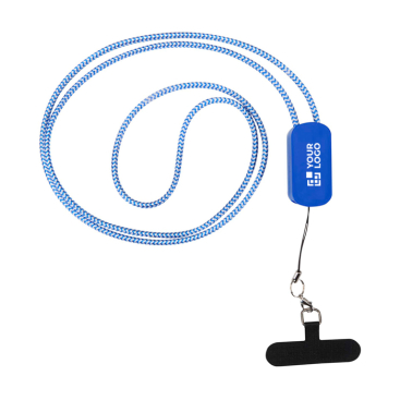Lanyard voor smartphone met geïntegreerde 5-in-1-kabel en USB-aansluitingen