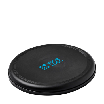 Ronde frisbee van gerecycled plastic met gespikkelde afwerking