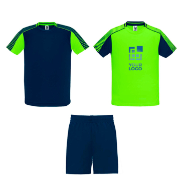 Unisex sportset van polyester met 2 T-shirts 140 g/m² Roly 
