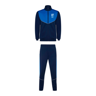 Unisex tweekleurig trainingspak van polyester 225 g/m² Roly 