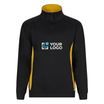 Tweekleurige fleece werktrui van katoen 260 g/m² Velilla 