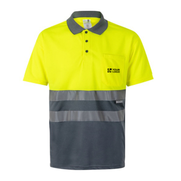 Werkpolo met korte mouwen en hoge zichtbaarheid 160 g/m² Velilla 