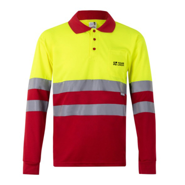 Werkpolo met reflecterende details 160 g/m² Velilla 