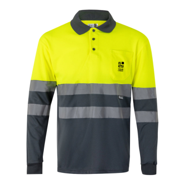 Werkpolo, fluorescerend, van polyester 160 g/m² Velilla 