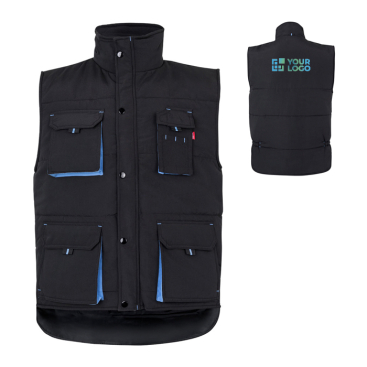 Unisex werkvest met zakken, van polyester 120 g/m² Velilla 