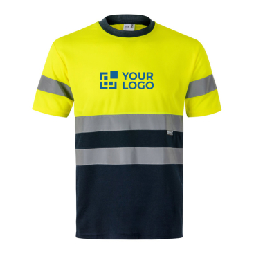 T-shirt van polyester met hoge zichtbaarheid 140 g/m² Velilla 