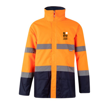 Tweekleurige werkjas van polyester met coating 190 g/m² Velilla 