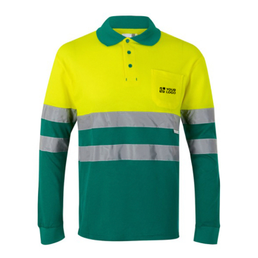 Unisex piqué werkpolo met lange mouwen 150 g/m² Velilla 