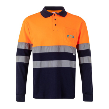 Werkpolo van piqué materiaal met lange mouwen 150 g/m² Velilla 