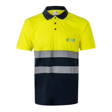 Werkpolo van polyester met birdseye-patroon 140 g/m² Velilla 