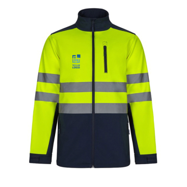 Extra grote softshell fleece werkjas bedrukken 280 g/m² Velilla 